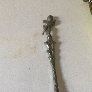 Angle antique Silver Decorative Spoon